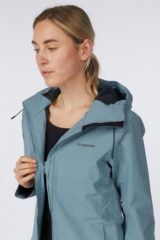 Didriksons 1913 Veste Imperméable Bea Wns Parka 6 Factory Blue