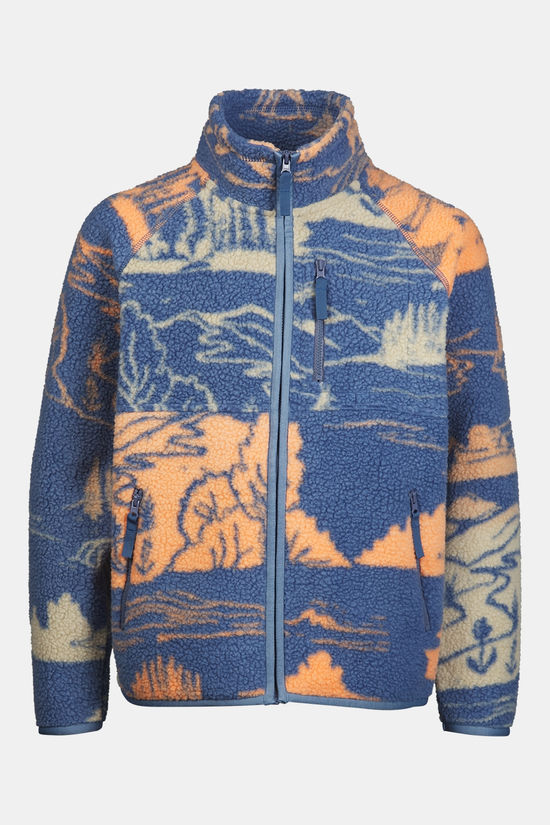 Ayacucho Fleece Funny Fleece Fz Uni Moss Gray Print