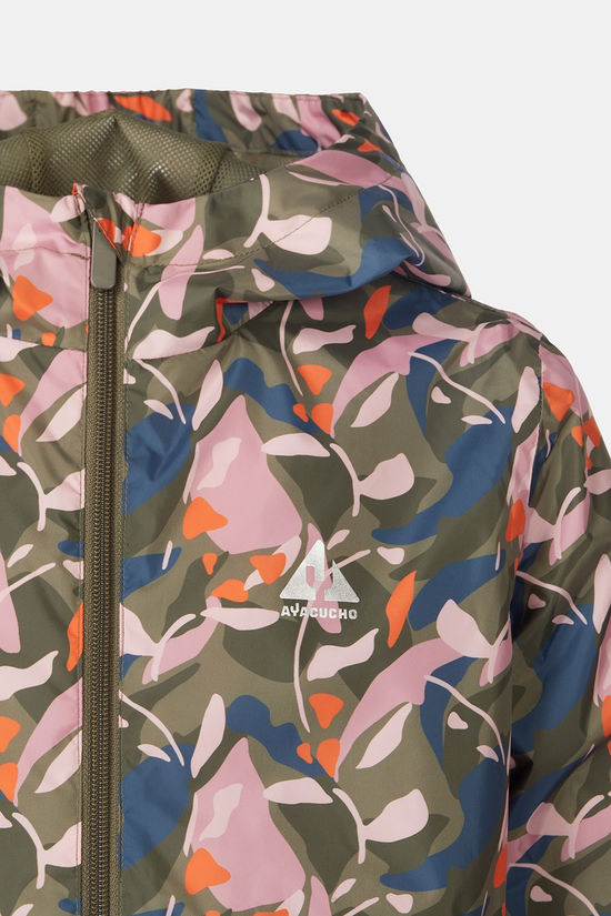 Ayacucho Regenjas Almond Printed Jacket G Foxglove Print