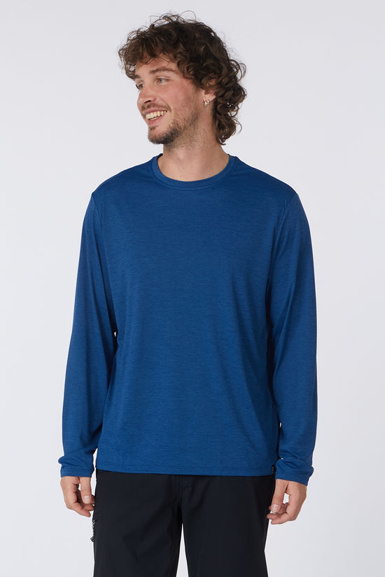 Patagonia T-Shirt M'S L/S Cap Cool Daily Shirt Clement Blue - Light Clement Blue X-Dye