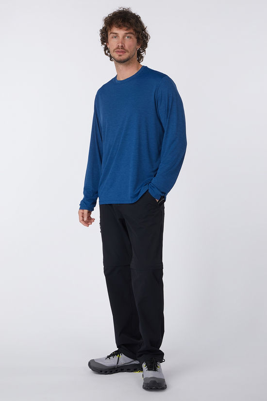 Patagonia T-Shirt M'S L/S Cap Cool Daily Shirt Clement Blue - Light Clement Blue X-Dye