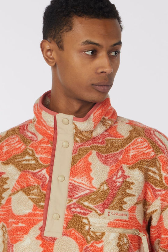 Columbia Polaire Helvetia™ II Printed Half Snap Washed Red, Sunscapes