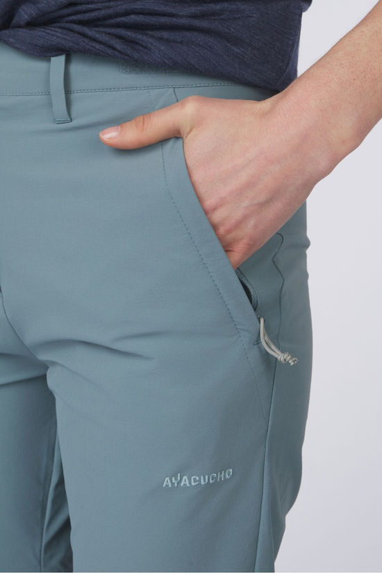 Ayacucho Pantalon Modulable Forest Softshell Zip-Off Trousers || W Women Goblin Blue