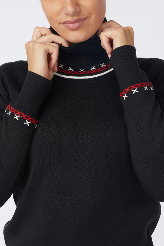 Poivre Blanc Polaire Alba/Wo Knit Pullover Black