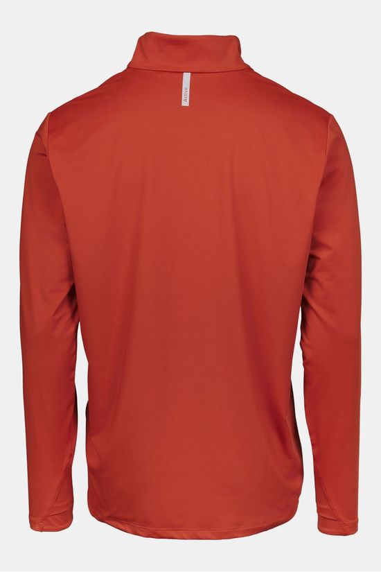 Ayacucho Polaire Nagano ¼ Zip Ls T-Shirt M Ketchup