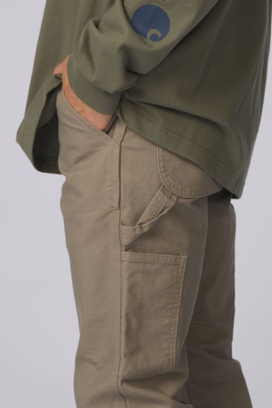 Carhartt Broek Relaxed Straight Rugged Flex™ Duck Dungaree Desert