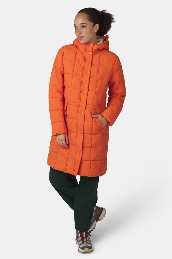 Ayacucho Veste Windermere Quilted Coat W Orange Rust
