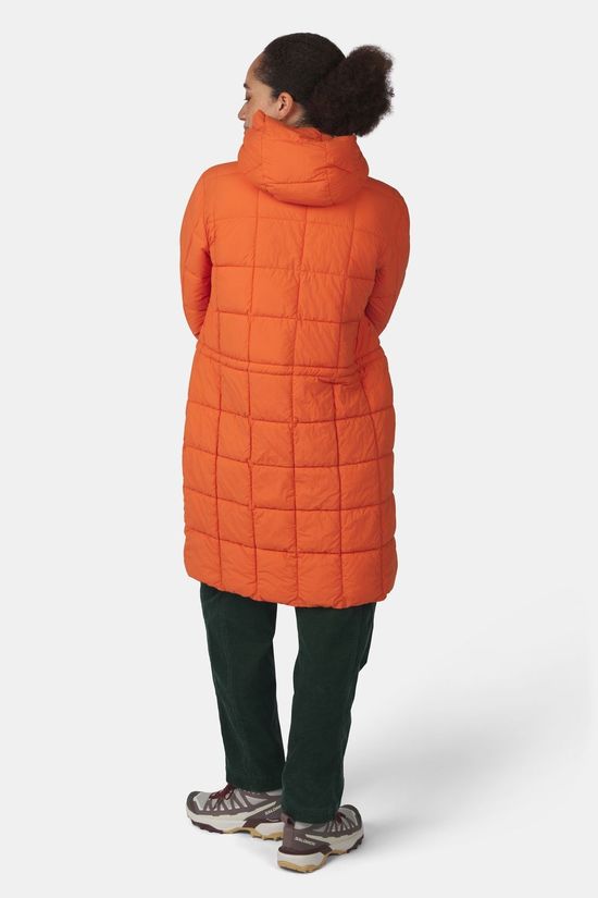 Ayacucho Veste Windermere Quilted Coat W Orange Rust