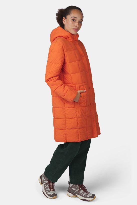 Ayacucho Veste Windermere Quilted Coat W Orange Rust