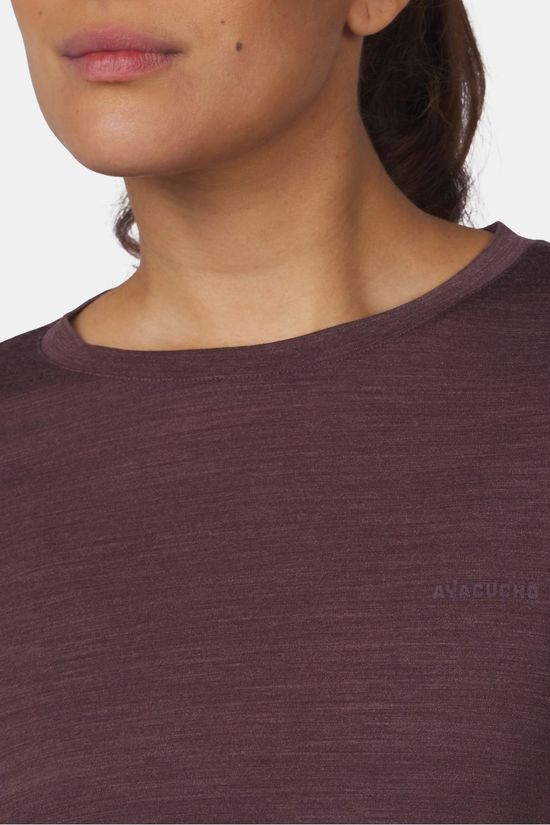 Ayacucho T-Shirt Midweight Merino T-Shirt Ls W Huckleberry