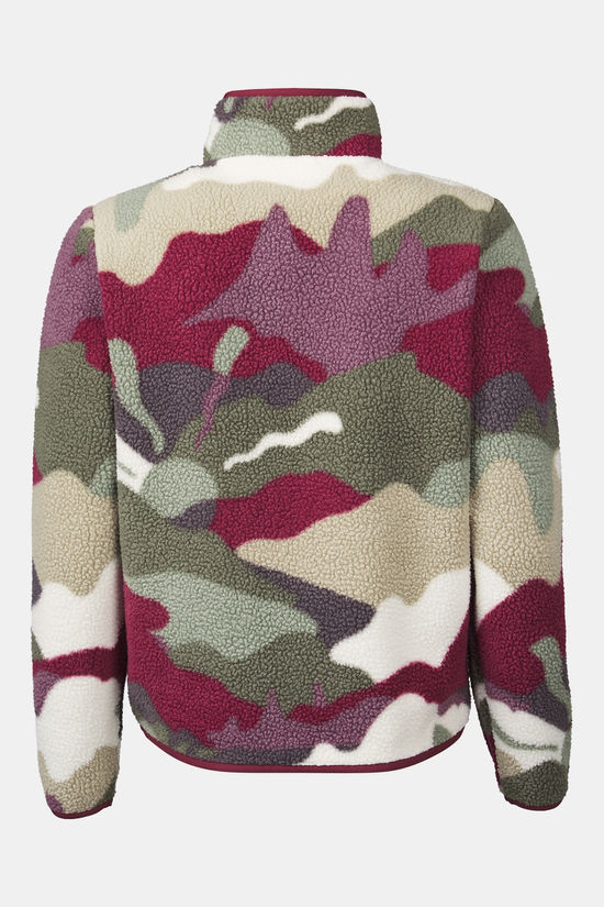 Ayacucho Fleece Hemlock Hz Fleece W Zinfandel Print