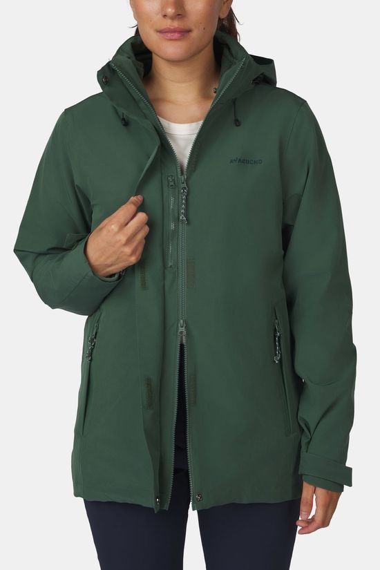 Ayacucho 3-In-1 Jas Adventure Jacket W Jungle Green/Jungle Green Melange