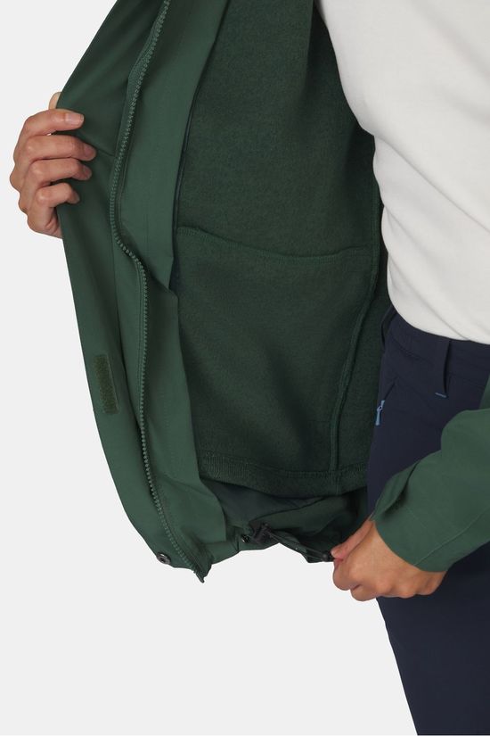 Ayacucho 3-In-1 Jas Adventure Jacket W Jungle Green/Jungle Green Melange