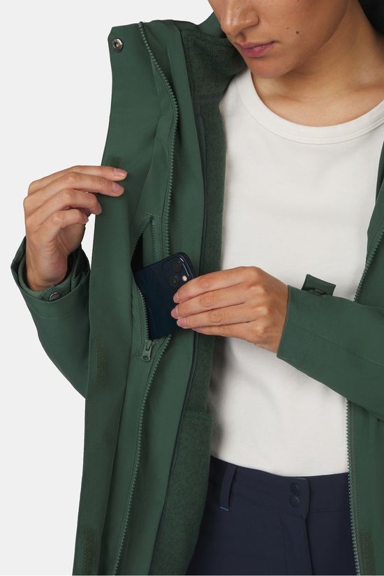 Ayacucho 3-In-1 Jas Adventure Jacket W Jungle Green/Jungle Green Melange