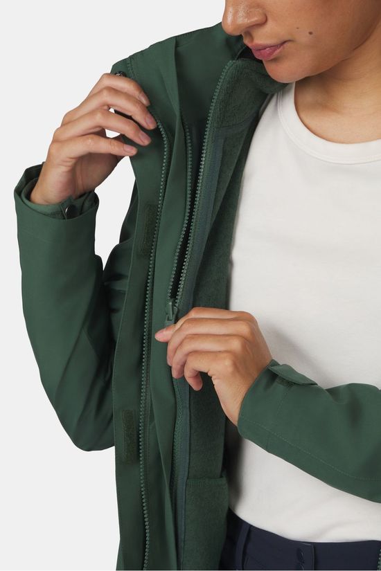 Ayacucho 3-In-1 Jas Adventure Jacket W Jungle Green/Jungle Green Melange