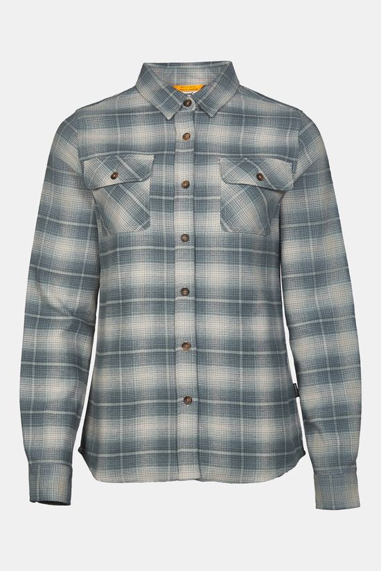 Ayacucho Hemd Aster Flannel Shirt W Ensign Blue Check