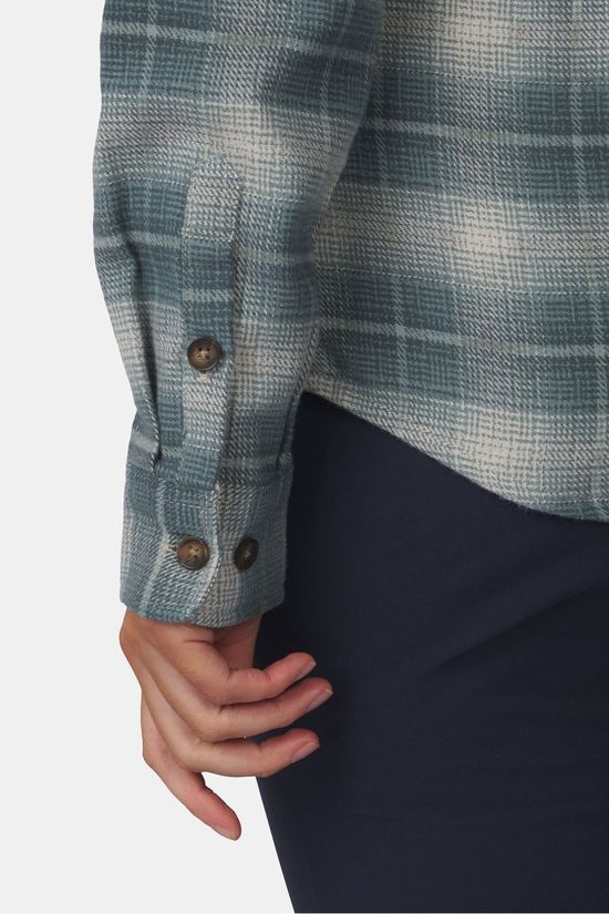 Ayacucho Hemd Aster Flannel Shirt W Ensign Blue Check