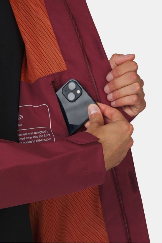 Ayacucho Veste Imperméable Adventure Jacket II M Oxblood/Orange Rust