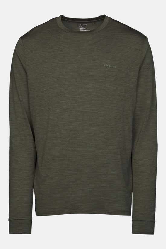 Ayacucho T-Shirt Midweight Merino T-Shirt Ls M Dark Moss