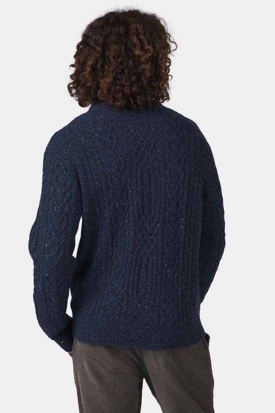 Ayacucho Pull Vagur Cable Jumper M Fishermen (Mid Blue)