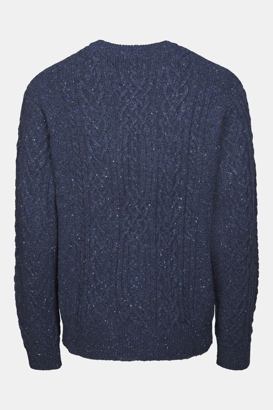 Ayacucho Pull Vagur Cable Jumper M Fishermen (Mid Blue)