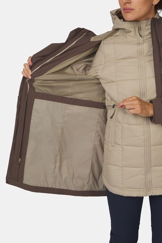 Ayacucho Veste 3 En 1 Willow 3 In 1 Parka W Chocolate Brown/Trenchcoat