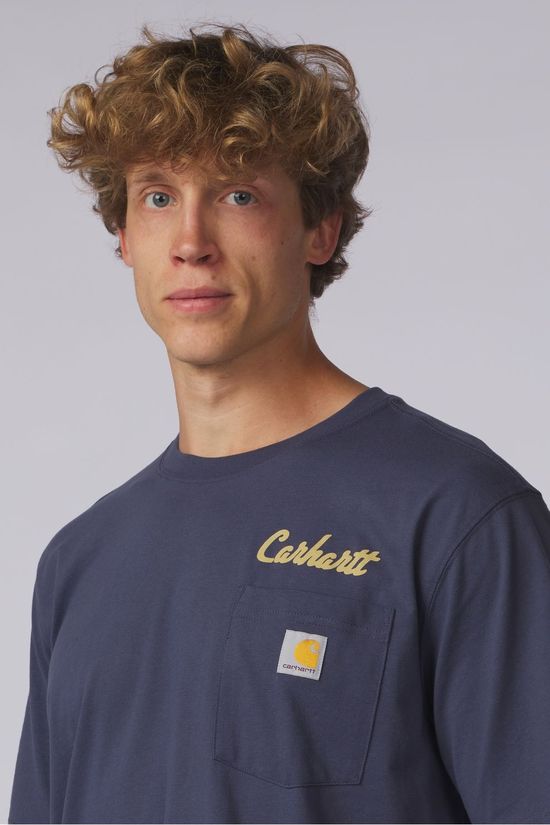 Carhartt T-Shirt Irvine Relaxed Hard Work T-Shirt Superstorm