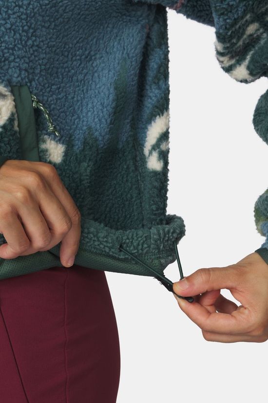 Ayacucho Polaire Stonecrop Fleece Fz W Nostalgia Rose Pattern