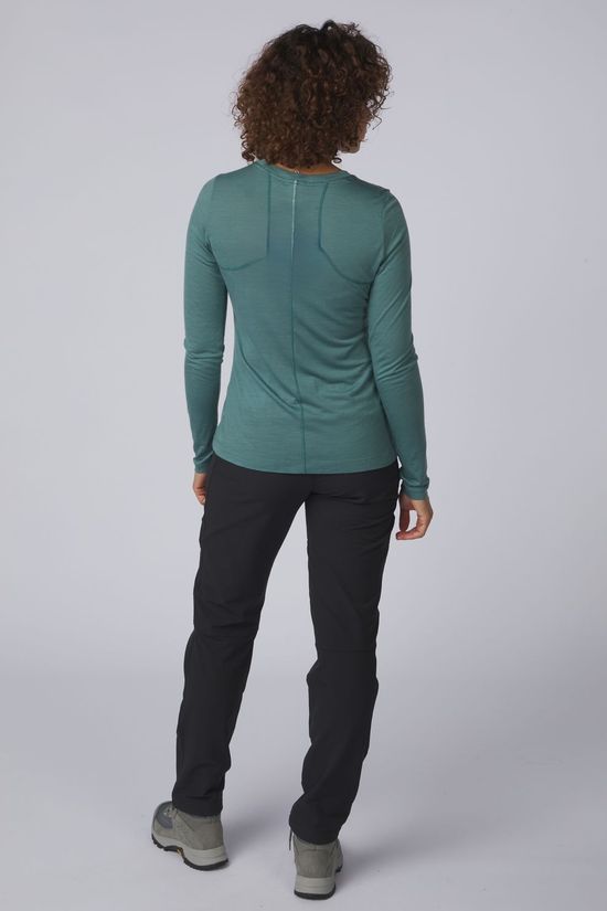 Smartwool T-Shirt Women'S Active Long Sleeve Dusty Teal
