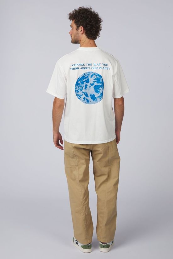 Gramicci T-Shirt Earth Tee White
