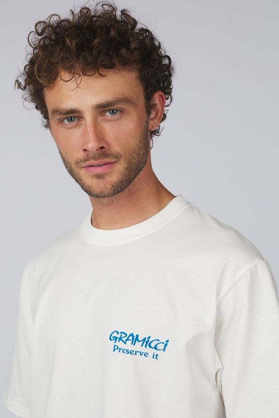 Gramicci T-Shirt Earth Tee White