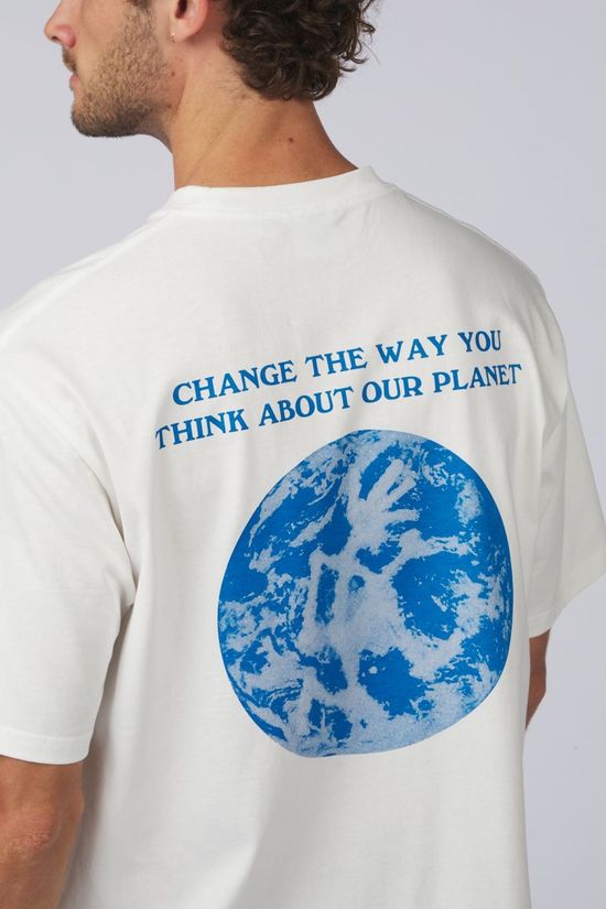 Gramicci T-Shirt Earth Tee White