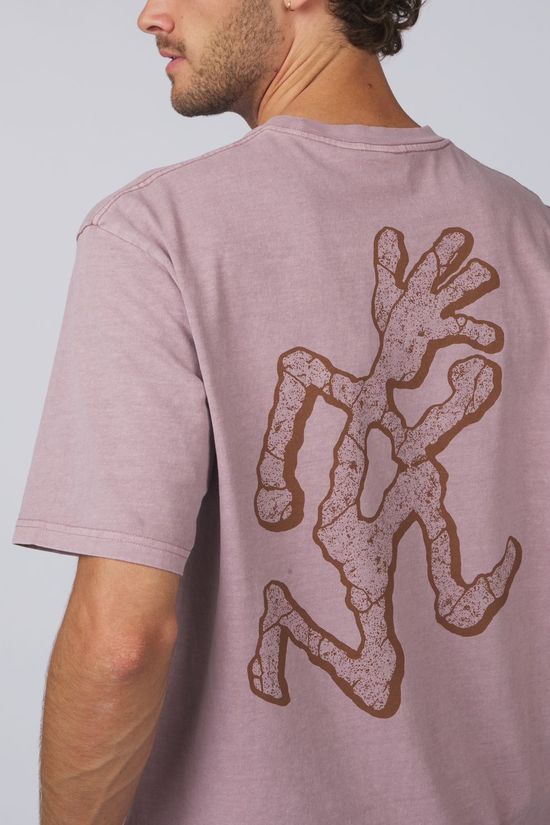 Gramicci T-Shirt Livin' Tee Pigment Dyed Lilac Pigment