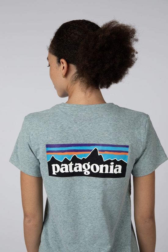 Patagonia T-Shirt P-6 Logo Responsibili-Tee Blue Sage