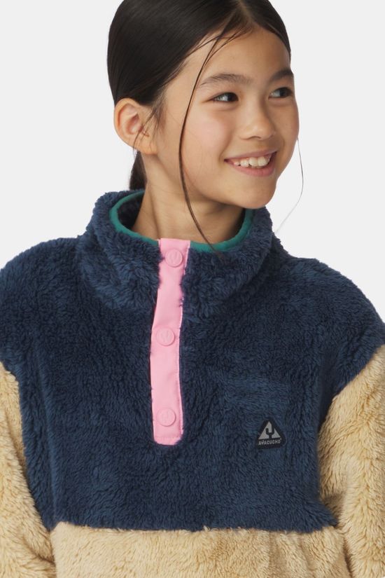 Ayacucho Polaire Danny Snap Fleece G Ecru Blue