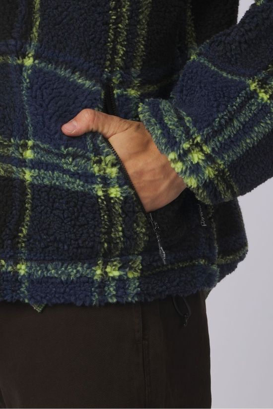 Gramicci Polaire Reversible Sherpa Plaid Jacket Plaid/Black