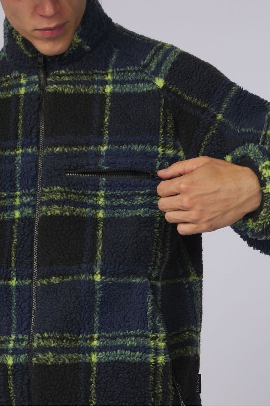 Gramicci Polaire Reversible Sherpa Plaid Jacket Plaid/Black