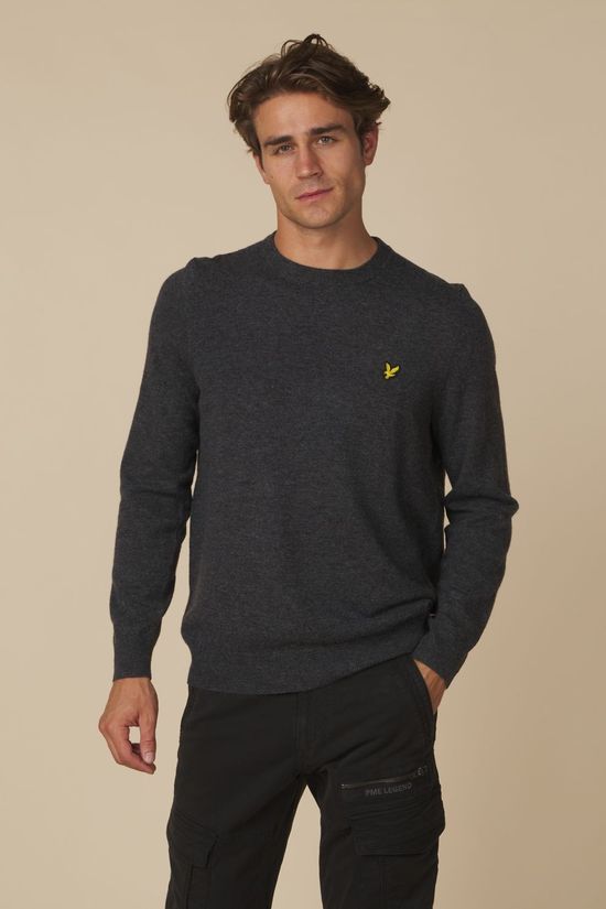 Lyle & Scott Pull Lambswool Blend Charcoal Marl