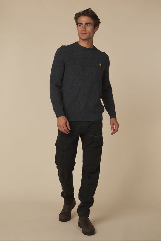 Lyle & Scott Pull Lambswool Blend Charcoal Marl