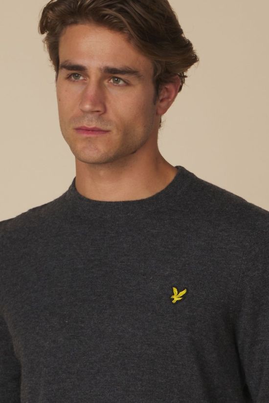 Lyle & Scott Pull Lambswool Blend Charcoal Marl