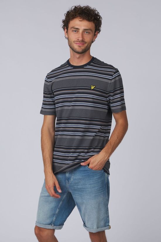 Lyle & Scott T-Shirt Multi Stripe Short Sleeve T-Shirt Legacy Dark Navy