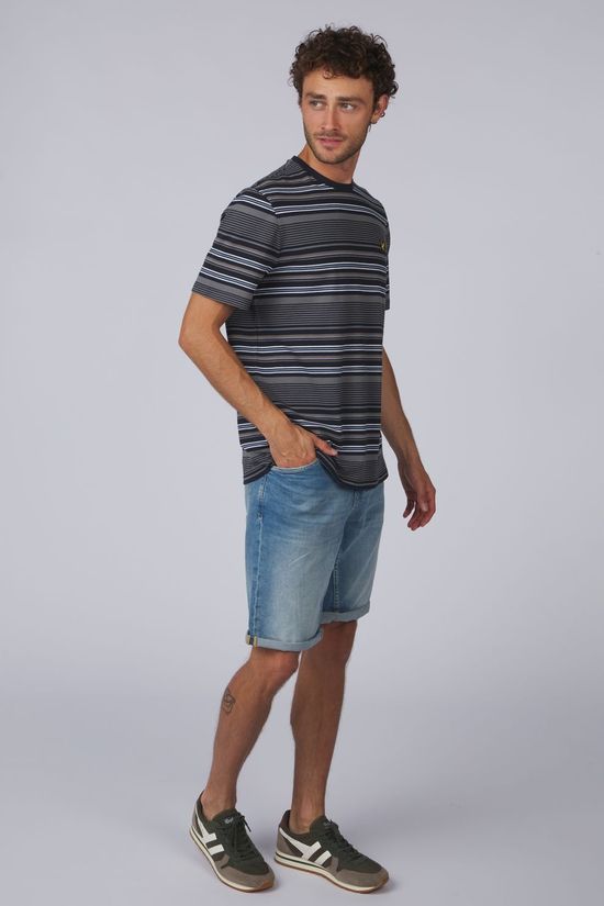 Lyle & Scott T-Shirt Multi Stripe Short Sleeve T-Shirt Legacy Dark Navy