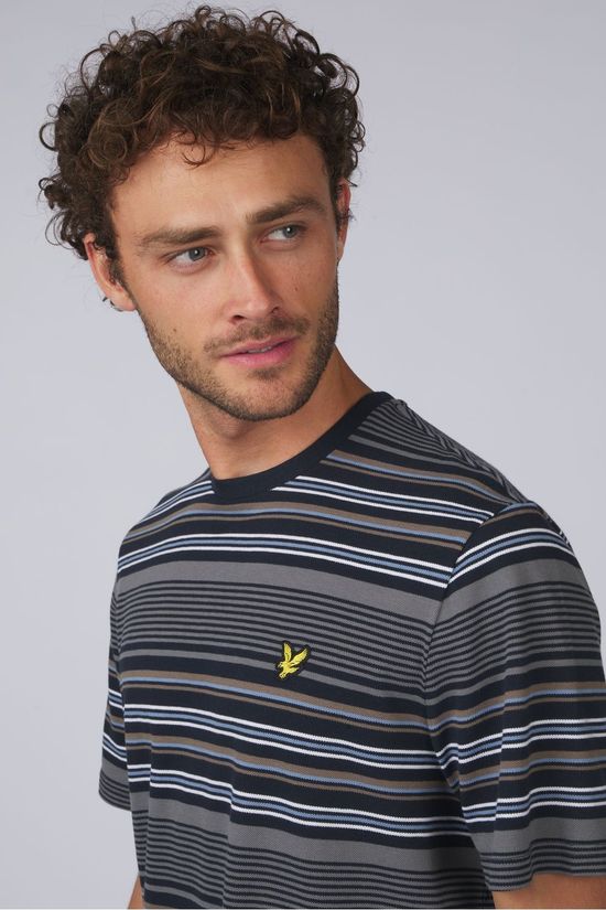 Lyle & Scott T-Shirt Multi Stripe Short Sleeve T-Shirt Legacy Dark Navy