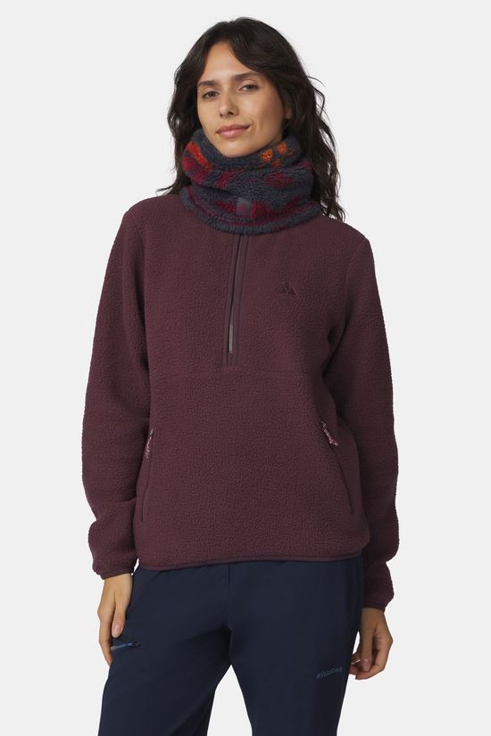Ayacucho Écharpe Cuddlewrap Highloft Printed Neck Gaiter K Andesite / Oxblood Combo