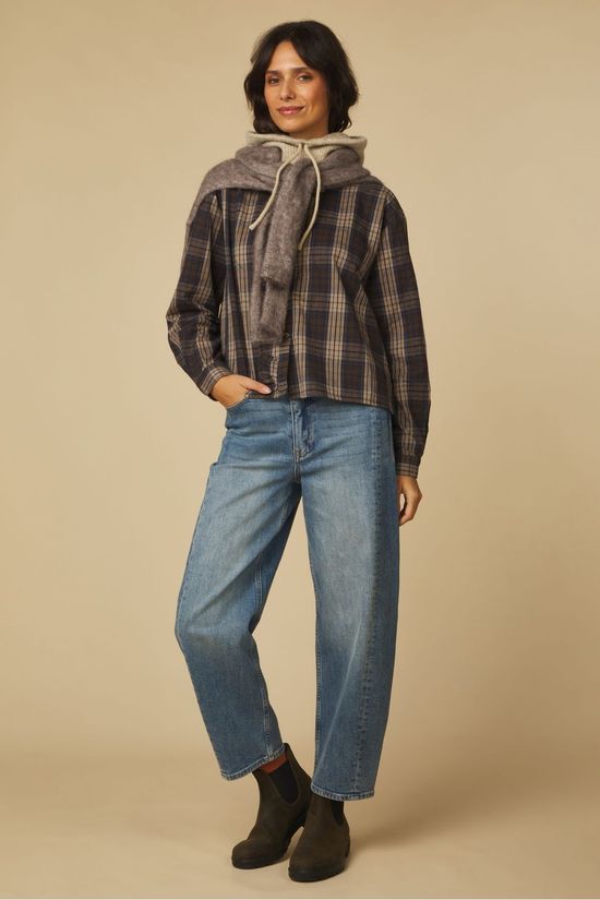 Jc Sophie Hemd Parole Blue/Sand Check