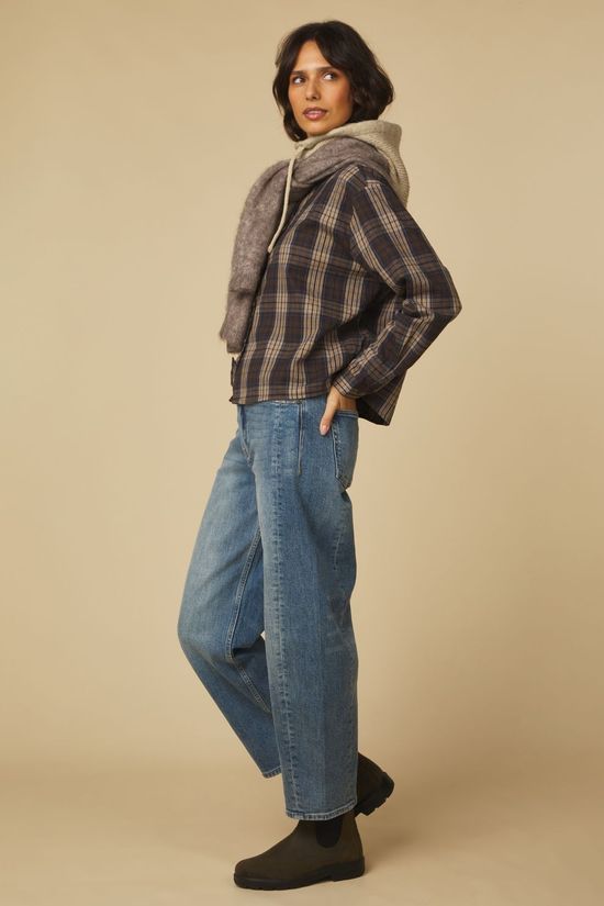 Jc Sophie Hemd Parole Blue/Sand Check