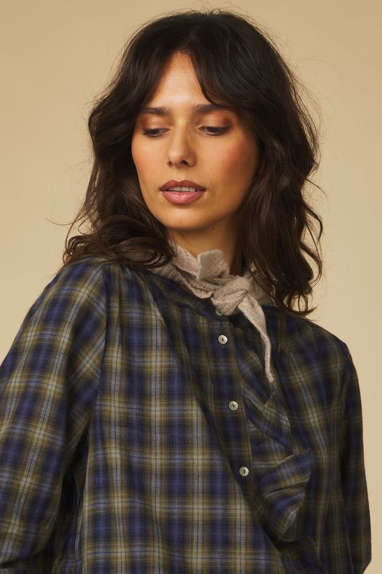 Jc Sophie Hemd Pearl Blue Check