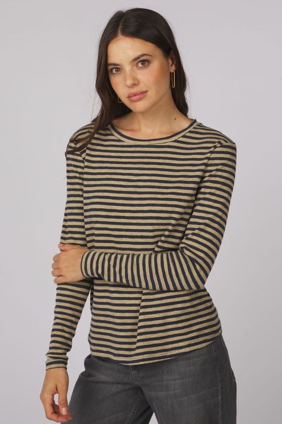 Jc Sophie T-Shirt Prisca Blue/Sand Stripes