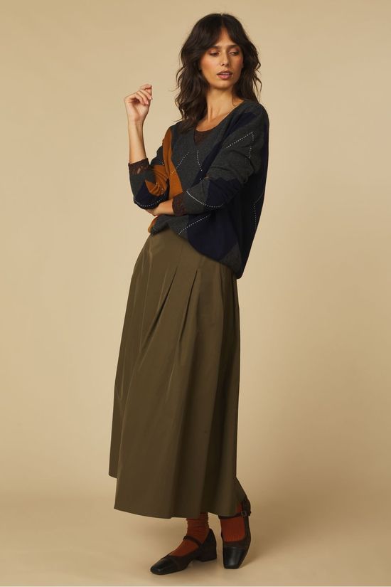 Jc Sophie Pull Philippa Grey/Cognac Argyle