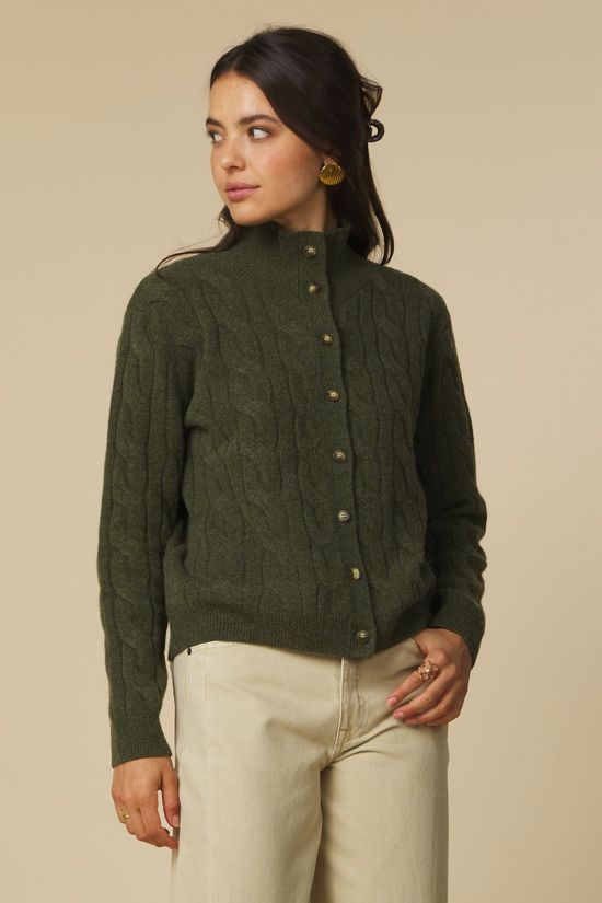 Jc Sophie Cardigan Pippin Thyme Green